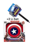 Avengerss Captain Amerika Kalkan Ve Thor Çekiç 2 Lİ MEGASET - 2