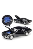 1969 Ford Mustang 429 Siyah 1:24 Model Araba - 3