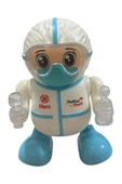 Robot Pilli Işıklı Sesli Müzikli Medical Dancing Robot 18 CM - 2