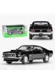 1969 Ford Mustang 429 Siyah 1:24 Model Araba - 5