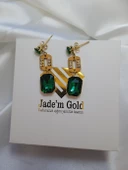 Paslanmaz Çelik Bagetli Sallantılı Küpe - 1