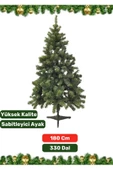 Premium Yüksek Kaliteli Sabitleyici Ayaklı New Year Parti Noel 180 Cm X 330 Dal Yılbaşı Çam Ağacı thumbnail 1