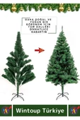 Premium Yüksek Kaliteli Sabitleyici Ayaklı New Year Parti Noel 150 Cm X 220 Dal Yılbaşı Çam Ağacı thumbnail 3