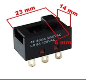 ÇETİNLER Sürgülü Anahtar 6 Kontak 0-1 220v 8A - 4