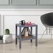 Mithra Life 2 Katlı Plastik Gri Banyo Mutfak Rafı MIT1056 - 1