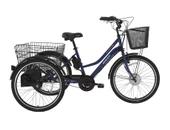 BİSAN e-PORTER ÜÇ TEKERLİ ELEKTRİKLİ BİSİKLET 44CM V 24 JANT 3 VİTES LACİVERT BEYAZ - 1