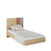 Terra Tek Kişilik Karyola-Florida Meşe/Karışık Renk 107x110x205 cm - 5