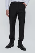 Siyah Düz Gabardin Comfort Fit Basic Pantolon 1003245005 - 1