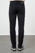 Siyah Düz Gabardin Slim Fit Casual Denim Pantolon 1023245153 thumbnail 3