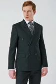 Siyah Bez Ayağı Kılıç Yaka Tam Astar Esnek 6 Drop Slim Fit Classic Takım Elbise 1001245172 - 2