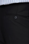 Siyah Düz Gabardin Comfort Fit Basic Pantolon 1003245005 - 5