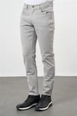Gri Pamuklu 5 Cep Casual Slim Fit 5 Cep Pantolon 1003240319 - 1