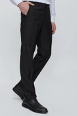 Siyah Düz Gabardin Comfort Fit Basic Pantolon 1003245005 - 3