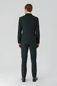 Siyah Bez Ayağı Kılıç Yaka Tam Astar Esnek 6 Drop Slim Fit Classic Takım Elbise 1001245172 - 9