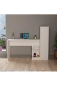 Rita Çalışma Masası Kitaplık Raf  Beyaz - 2