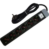 UFO Yüksek Akım Koruyuculu Grup Priz 6'lı Anahtarlı Priz 3500W - 1