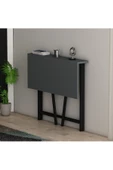 AYMOBSAN   Sonata Katlanır Pratik Çalışma Masası Bilgisayar Masası Çizim  Masası Antrasit - 2