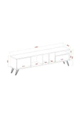 AYMOBSAN   Viva Tv Sehpası Sis Gri - 3