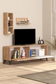 AYMOBSAN   Porto Açık Raflı Tv Ünitesi Atlantik Çam Beyaz - 3