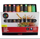 Uni-Ball Posca Floresan Renk 7+1 Su Bazlı Marer Pc-8K - 1