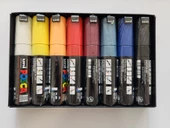 Uni-Ball Posca Ana Renk 7+1 Su Bazlı Marker Pc-8K - 1