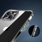 iPhone 14 Uyumlu Kılıf Standlı Şeffaf Silikon L-Stand Kapak - 12