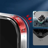 iPhone 14 Uyumlu Kılıf Standlı Şeffaf Silikon L-Stand Kapak - 8