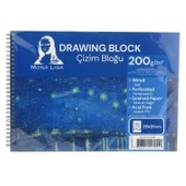 Mona Lisa Çizim Bloğu Defteri 200Gr 25X35cm 15 Yaprak - 1