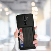 XİAOMİ REDMİ NOTE 8 PRO    KARTLIKLI STANDLI  LÜX DERİ KILIF - 1