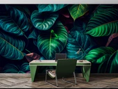 Yaprak Botanik Bahçe Duvar Kağıdı Baskı thumbnail 4