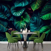 Yaprak Botanik Bahçe Duvar Kağıdı Baskı thumbnail 5