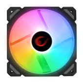 Rampage CROSS F20, 38CFM, 1200RPM, 12cm, Rainbow, 3P+4P Molex Soketli, Siyah Kasa Fani - 2