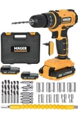 Mager Darbeli 12 Volt Metal Şanzıman Li-ıon Bataryalı Xs Sjs Akülü Vidalama Matkap - 1
