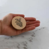 Ahşap Kulp Düğme Lale Desenli Çocuk Odası Çekmece Mutfak Mobilya Dolap Kulpu Kulbu Kulpları 5 ADET - 5