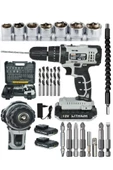 Mager ZY-03G 12V Çift Akülü Darbeli Matkap- 24 Parça setli - 1