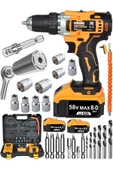 Mager Max-xr 58 Vv8ah Akülü Şarjlı Vidalama Matkap Ve Efsane Gator 3 Lü Soket Izleyin - 1