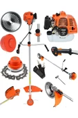 Mager Benzinli Yan Tip 52 Cc 9,9hp Tırpan Capa Canavar Başlık Çim Çalı Çırpı Biçme Makinası - 2