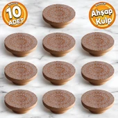 Ahşap Kulp Düğme Çiçek Desenli Çocuk Odası Çekmece Mutfak Mobilya Dolap Kulpu Kulbu Kulpları 10 ADET - 1