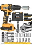 Mager ZY-05 Akülü Vidalama Şarjlı Matkap 24 Parça Set Ve Efsane soket Gator Grip - 1