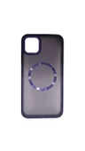 İphone 11 Pro Max Kılıf Matte Magsafe Mor thumbnail 1