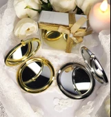 Gold Ve Silver Renkli Tırnaklı Çep Aynası - 1