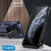 İphone XS Max Kılıf Standlı Yüzüklü Batch Silikon Gold thumbnail 3