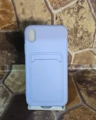 İphone XR Kılıf Kart Bölmeli Lila - 1
