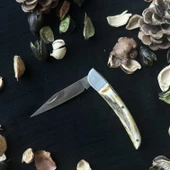 Sürmene El Yapımı Geyik Boynuzundan Çelik çakı SRMN8004 - 2