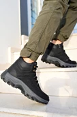 Alaska Siyah Unisex Garantili Trekking Outdoor Bağcıklı Yandan Fermuarlı Kışlık Bot ALASKA-9077 - 6