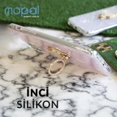 İphone 11 Pro Max Kılıf Yüzüklü Taşlı İnci Yeşil thumbnail 3