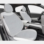 Bod Keten Terletmez Oto Koltuk Minderi Seti Koltuk Koruma Kılıfı Yalı Serisi Ön İki Gri thumbnail 1