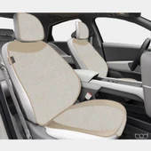 Bod Keten Terletmez Oto Koltuk Minderi Seti Koltuk Koruma Kılıfı Yalı Serisi Ön İki Bej thumbnail 1