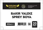 20 Adet (1 Koli) Akrilik Bakır Yaldız Sprey Boya 400 Ml. thumbnail 6
