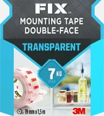 Şeffaf Montaj Bandı 19mm x 1,5m thumbnail 1